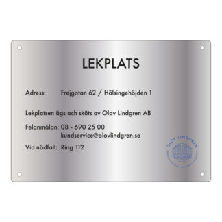 Skylt Liggande A4 25st/fp