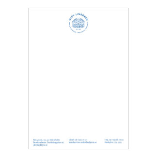 Brevpapper A4 Blå 1000 st/fp